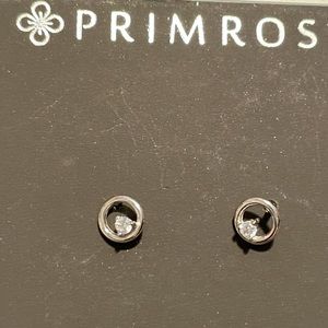 Sterling silver and cubic zirconia earrings